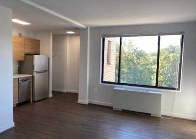 Unfurnished living area in unit